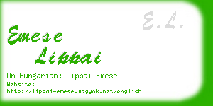 emese lippai business card